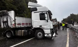 Akçakoca'da tır kazasında yaralanan olmadı