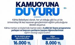 Kahta Belediyesi'nden üniversite öğrencilerine eğitim desteği: Merkez-köy ayrımı yok