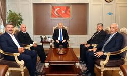 Vali Küçük, ziraat odası Başkanları ve Köy Muhtarları Derneği Başkanını kabul etti