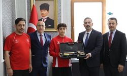Avrupa şampiyonu Mehmet Ali Kaya'ya anlamlı tebrik