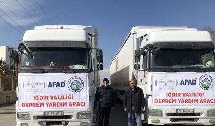 Iğdır’dan deprem bölgesine yem desteği