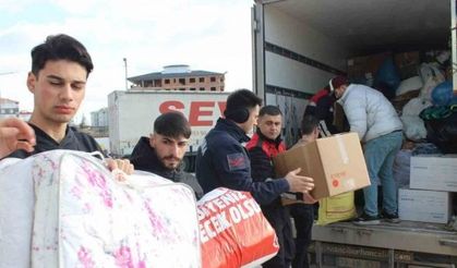 Kırklareli’nde deprem bölgesine yardımlar sürüyor