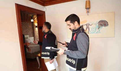 Antalya’da günübirlik kiralanan evlere eş zamanlı denetim