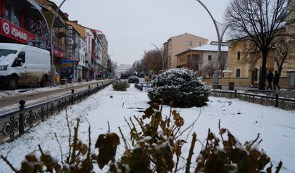 Bayburt’ta kar yağışı