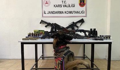 Kars’ta jandarmadan silah mühimmat kaçakçılığı operasyonu