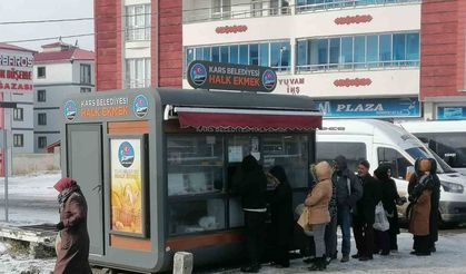 Kars’ta vatandaşlar “Halk Ekmeğe” yöneldi
