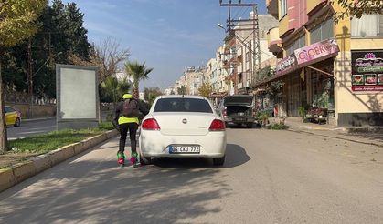 Kilis’te trafikte tehlikeli oyun