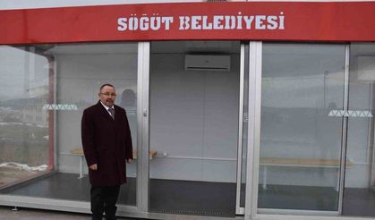 O ilçeye ilk akıllı durak yerleştirildi