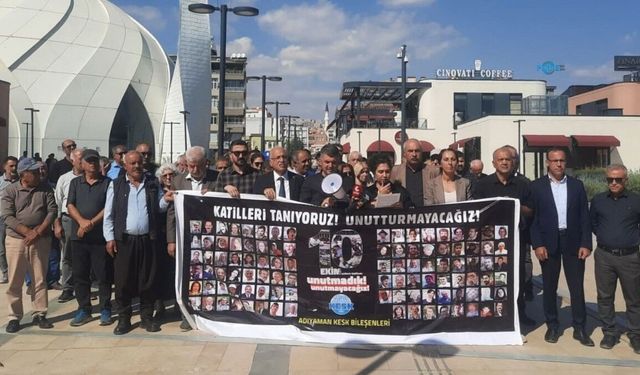 Adıyaman'da 10 Ekim Katliamı'nın 11'inci yılında adalet çağrısı