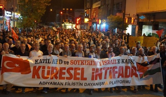 Adıyaman'da Aksa Tufanı'nın 3. yılı yürüyüşü: 'Mekke İttifakı'nın göbeğine Gazze'yi koyalım' - Videolu Haber