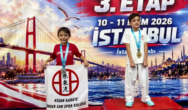 Keşanlı karatecilerden İstanbul'da 18 madalyalık başarı