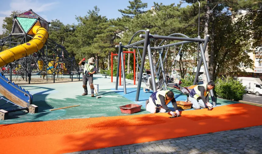 Bursa Yıldırım'da parklar kışa hazırlanıyor