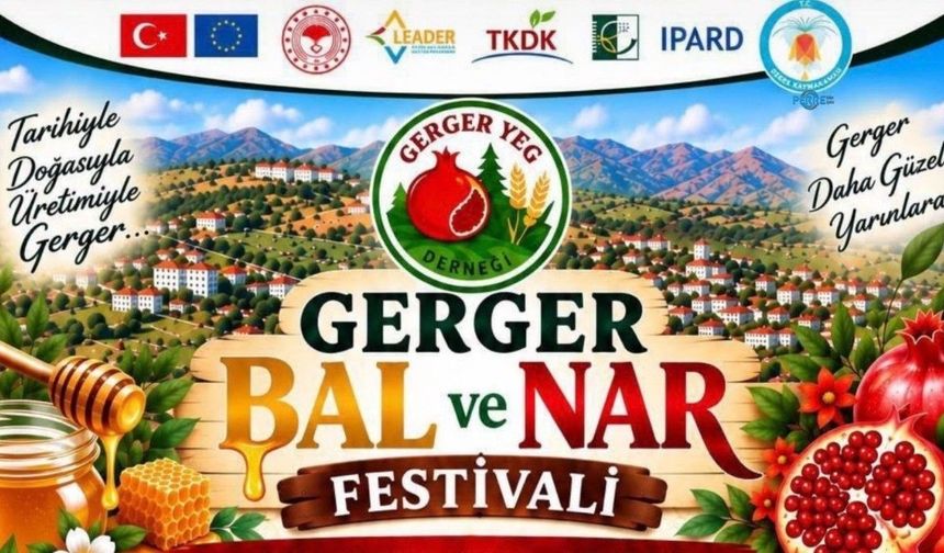Gerger Bal ve Nar Festivali bugün düzenlenecek