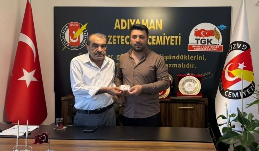 Kahta Gazete imtiyaz sahibi Ömer Faruk Yılmaz AGC'ye üye oldu