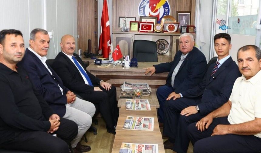 Vali Abdullah Küçük, GAP Gazeteciler Birliği'ni ziyaret etti