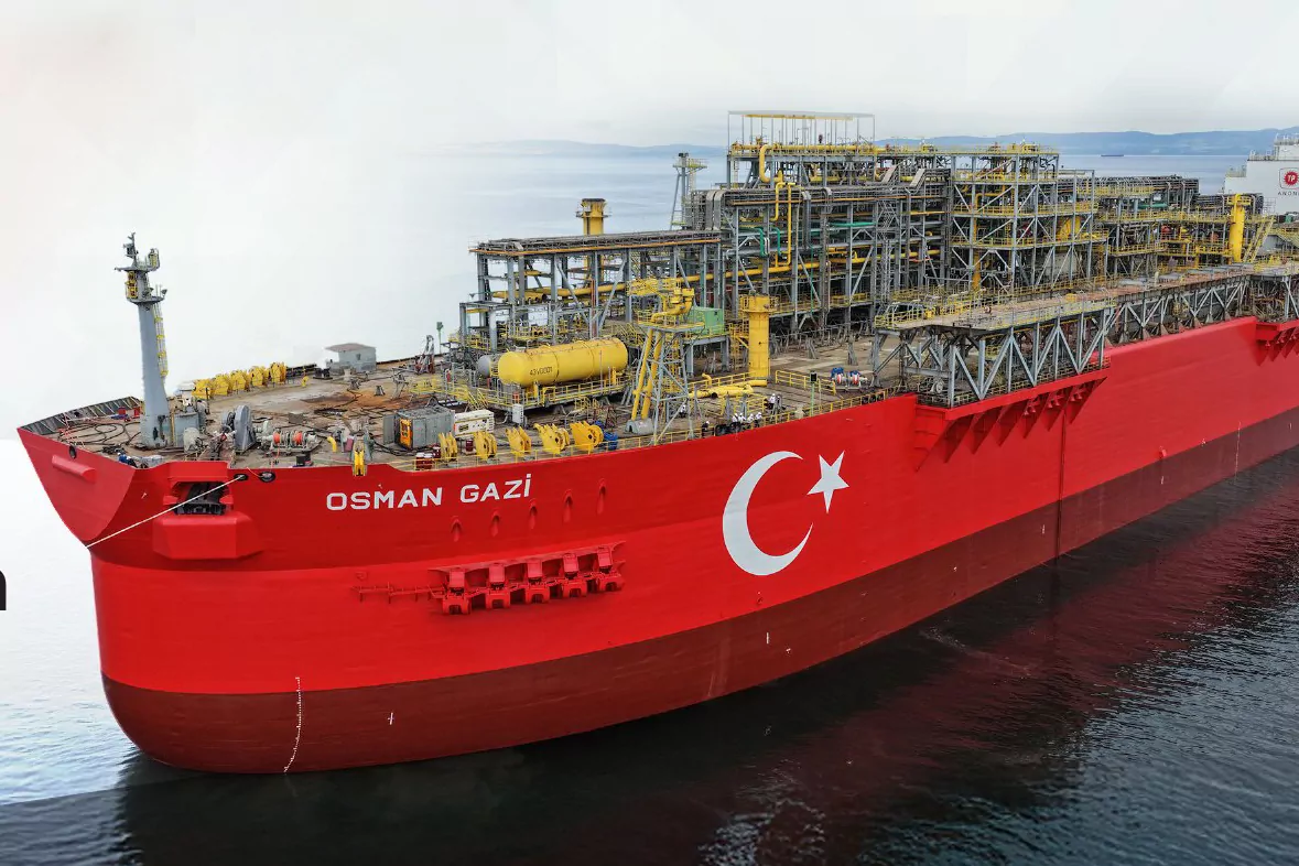 Osman Gazi platformu uğurlandı! Karadeniz'de 20 yıl görev yapacak